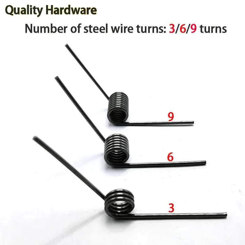 6Pcs Wire Diameter 0.3mm  Torsion Spring V-shaped Spring Single Button Coil Spring  Feeder Springs Angle 180/120/90/60 Degree