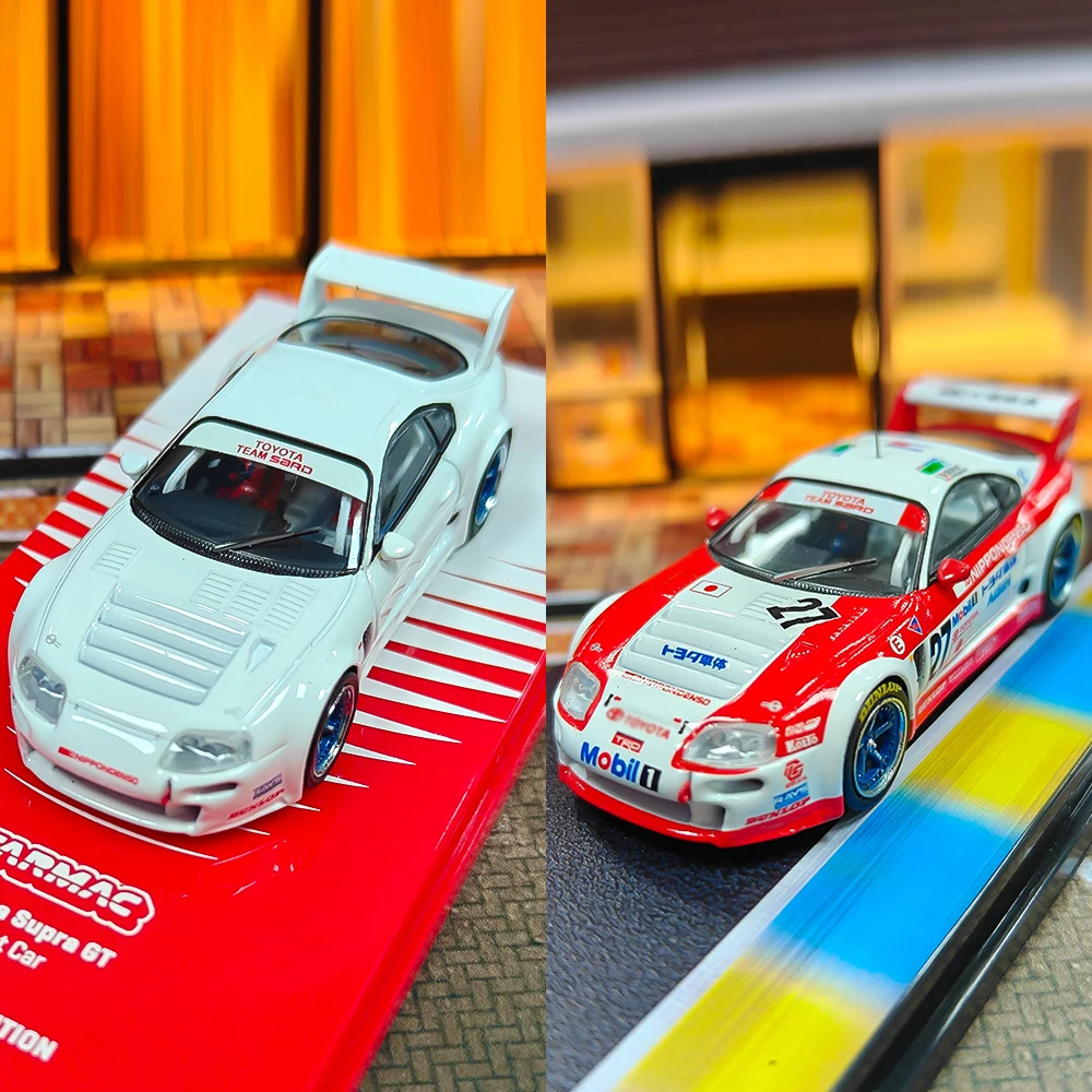 

Отлитая модель автомобиля Tarmac Works 1:64 Le Mans Toyota Supra GT Le Mans 1995 г. # 27