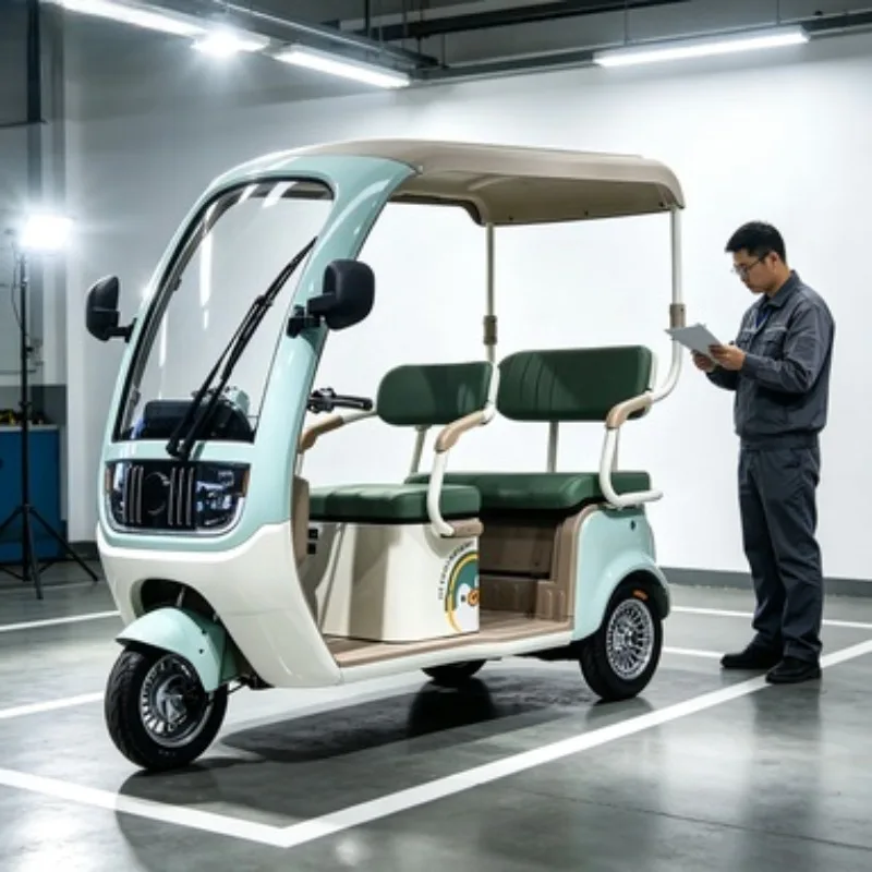 1.5m Three-Wheel Electric Bicycle Open Body Adult Electric Tricycle with 60v Voltage Steel Mountain Passenger Cargo Tricycle