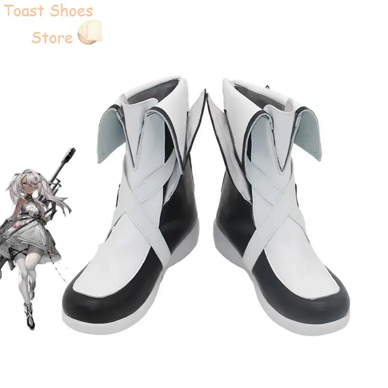 Game Girls Frontline HS50 Cosplay Shoes PU Leather Shoes Halloween Carnival Boots Cosplay Prop Costume Prop