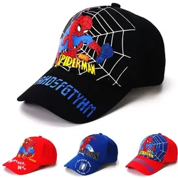 Disney Anime Spiderman Baseball Cap for Boys Girls Spring Autumn Baby AdjustableHats Children Cartoon Sun Caps Kids Outdoor Hat