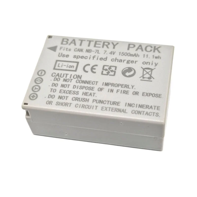 Nowy akumulator litowo-jonowy 1500mAh 7.4V NB-7L NB7L NB 7L do aparatu + ładowarka do Canon PowerShot G10 G11 G12 SX30 IS SX30IS Aparat Cyfrowy