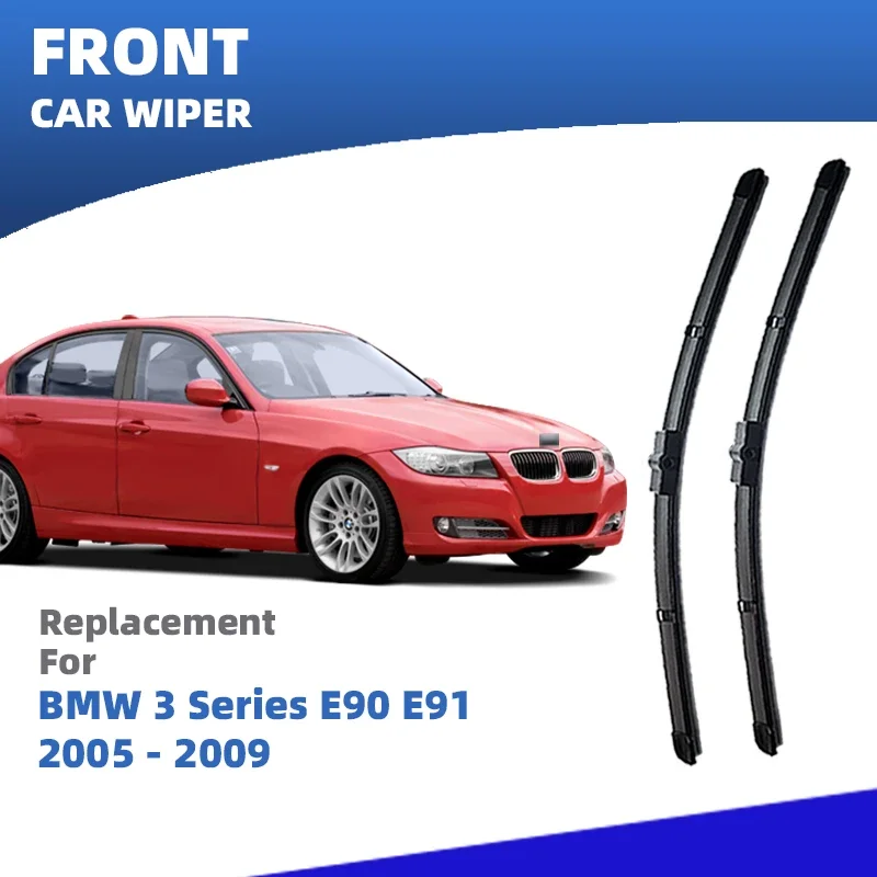 

LHD Front Wiper Blades For BMW 3 Series M3 E90 E91 2005 2006 2007 2008 2009 2pc Windshield Accessories 318 320 323 325 330 335