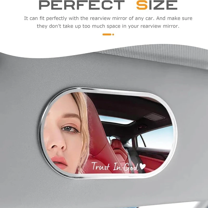 4PCS Trust in God Car Stickers Waterproof for Motorcycle Rearview Mirrors Auto Rearview Mirrors DIY Funny Vinyl Decals