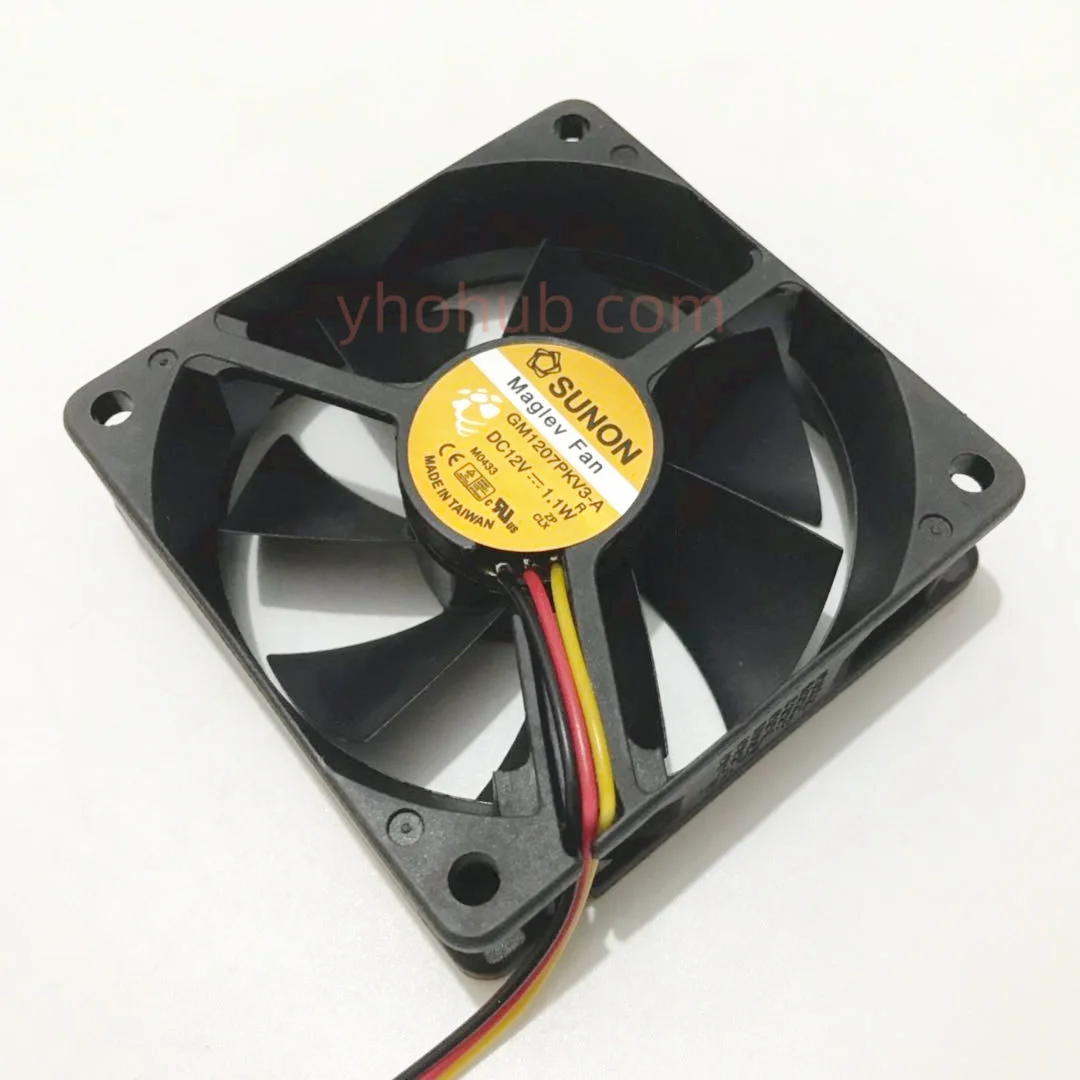 

SUNON GM1207PKV3-A DC 12V 1.1W 3-Wire 70x70x20mm Server Cooling Fan