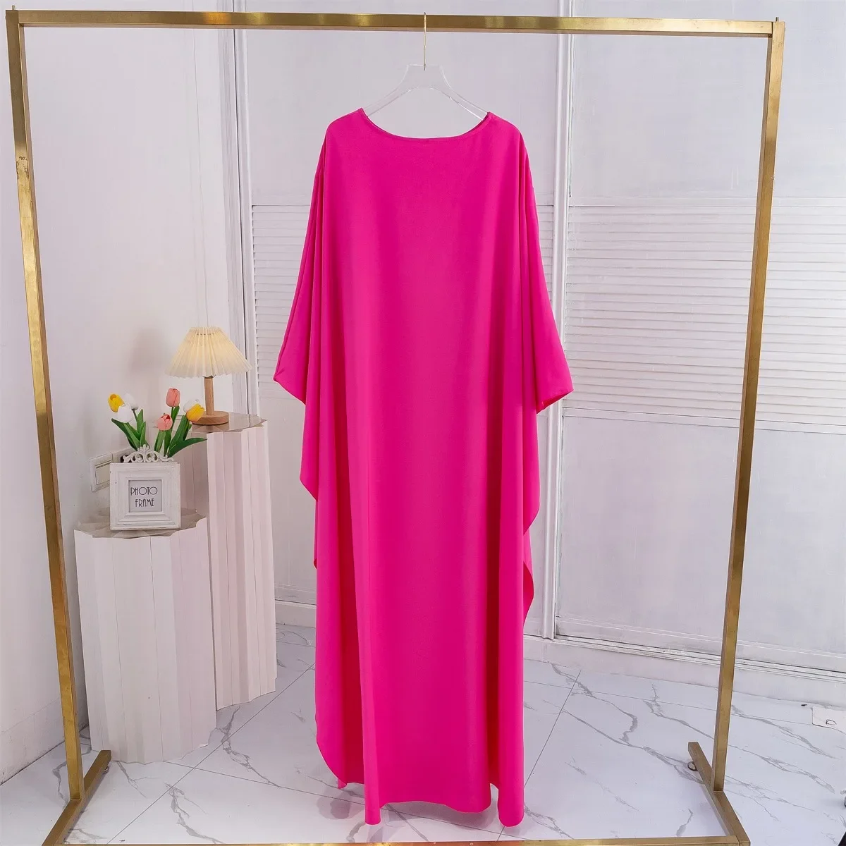 Muslim Abayas Muslim Maxi Party Dress Loose Islamic Dresses Women Jilbabs Elegant Casual Solid Robe Ramadan Dresses Kaftan