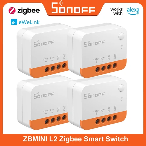 SONOFF ZBMINI L2 Extreme ZigBee interruptor inteligente No requiere cable neutro Control bidireccional DIY con puente Zigbee Hubs Alexa Google