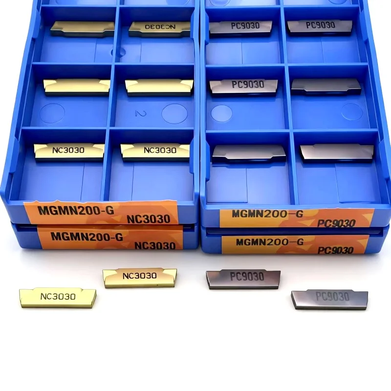

MGMN200G PC9030 NC3020 NC3030 Grooving Carbide Inserts MGMN 200 High Quality Lathe Cutter Turning Tool Parting And Grooving tool