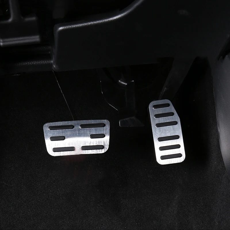 For Honda City 2015 2016 2017 2018 2019 Aluminum Alloy Car Footrest Pedal Accelerator Fuel Brake Pedals Cover Anti-Slip Pads