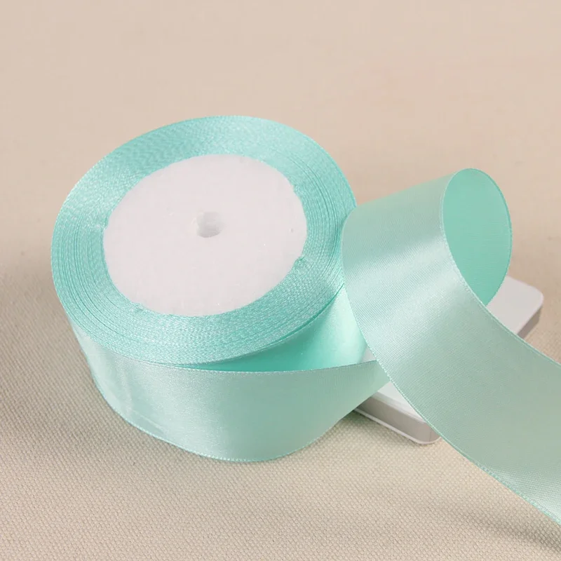 22 Meter/Rolle 6/10/15/20/25/40/50 mm Polyester-Satinband für Hochzeit, Zuhause, Kuchen, Geschenkverpackung, DIY, handgefertigtes Nähzubehör