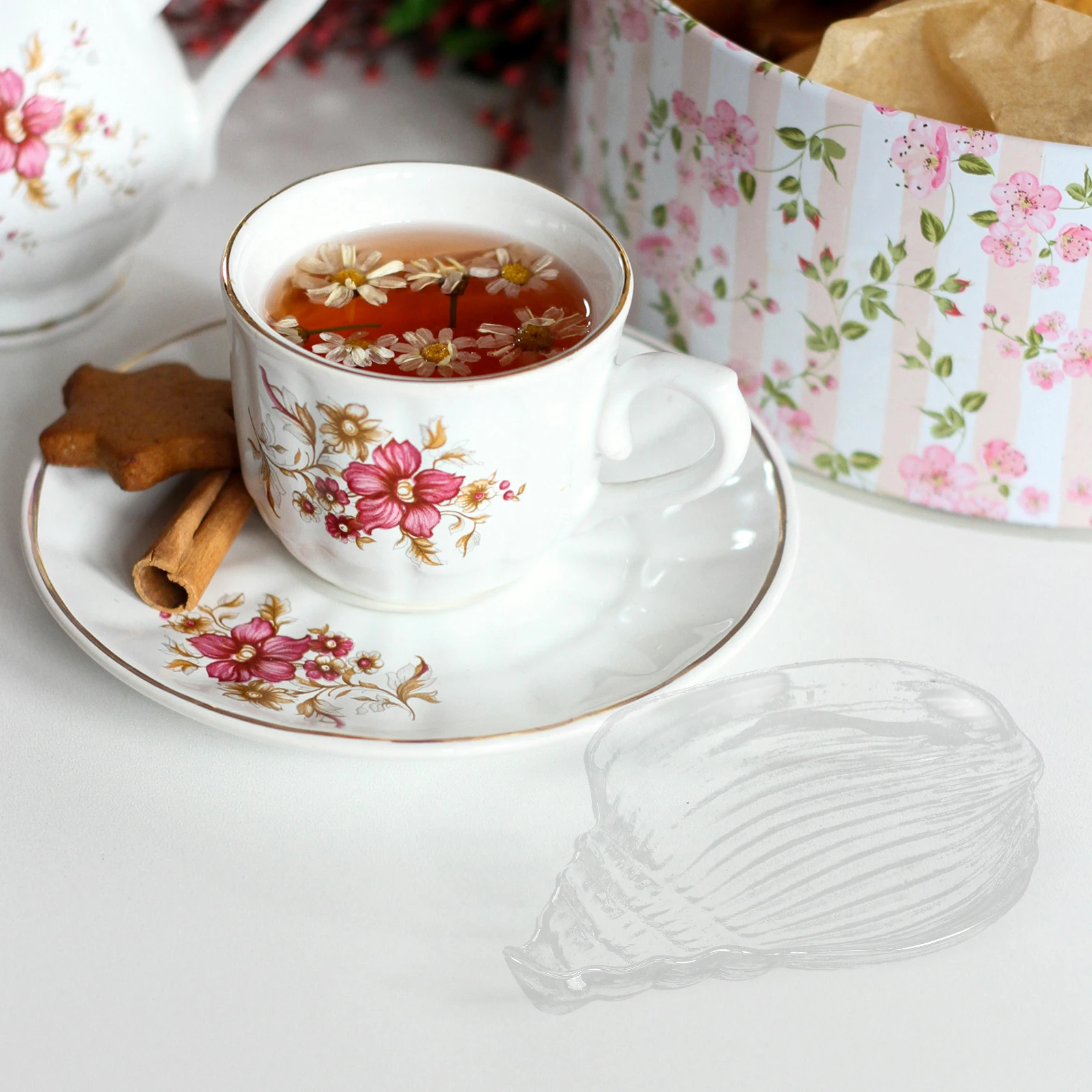 

2Pcs Ocean Series Glass Plate Snack Dish Durable Food Tray for Home Wedding Fruit Display Dessert Serving Fruit Dish