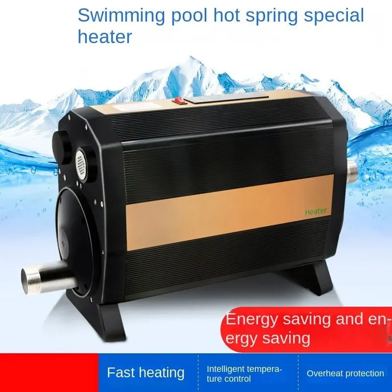 Swimming pool constant temperature heater home bath  pool circulation thermostat hot spring electric heating equipment