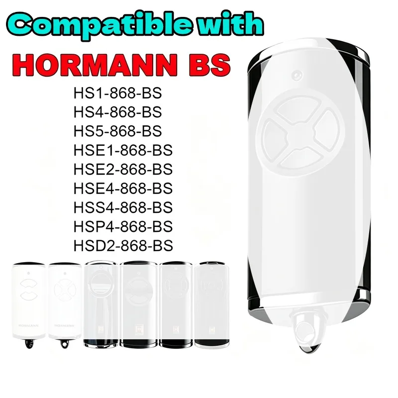 868MHz For HORMANN BS Bisecur Remote Control Compatible with HSE1 HSE2 HSE4 HSE5-868-BS HS5-868-BS Garage Door Opener Transmitte - view 2