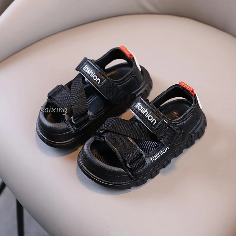 Baby Girls Boys Leather Sandals Infant Toddler Shoes Summer Children Soft-soled Kids Lightweight Barefoot Beach Sandals