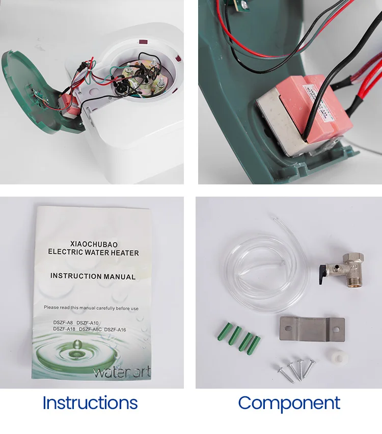 الصين الساخن بيع 110 فولت 220 فولت ABS خزان بلاستيكي رخيصة سخان مياه كهربي ذكي