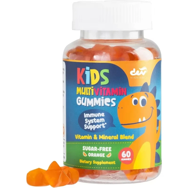 

Children's multivitamin gummies, overall health and immune support, C, B6, B12, D3 and zinc, non GMO-60 gummies