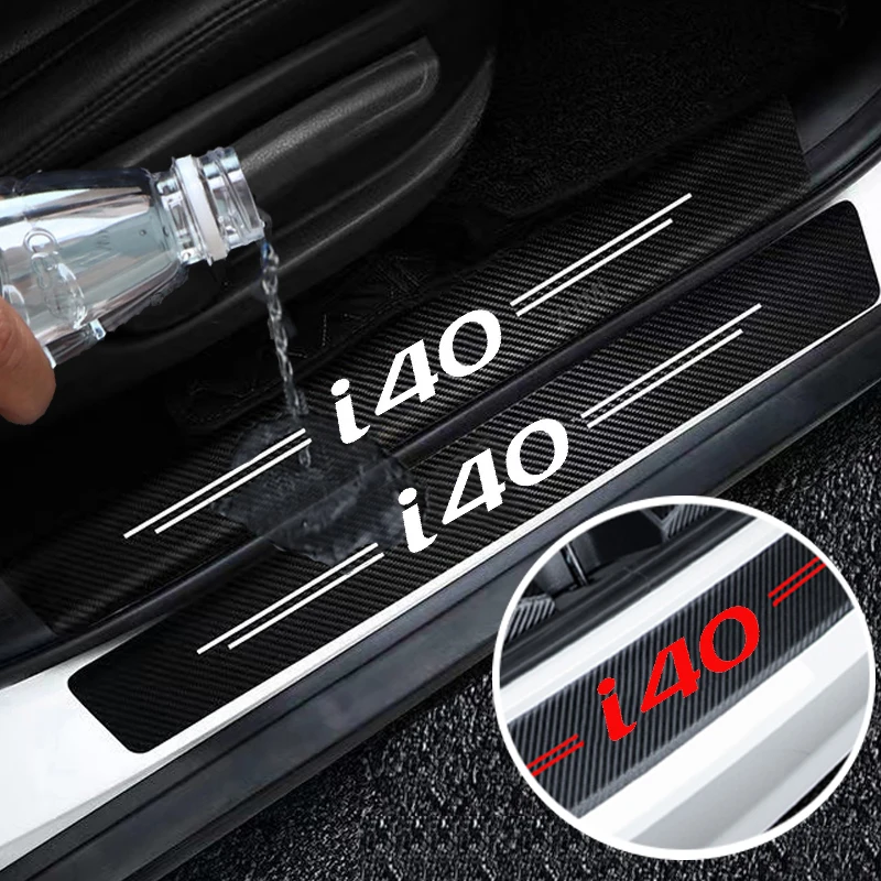 Car Guard Decals for HYUNDAI I40 Sill Door Trunk Threshold Protective Anti Scratch Strip Sticker Kick Plate Water Proofing Film