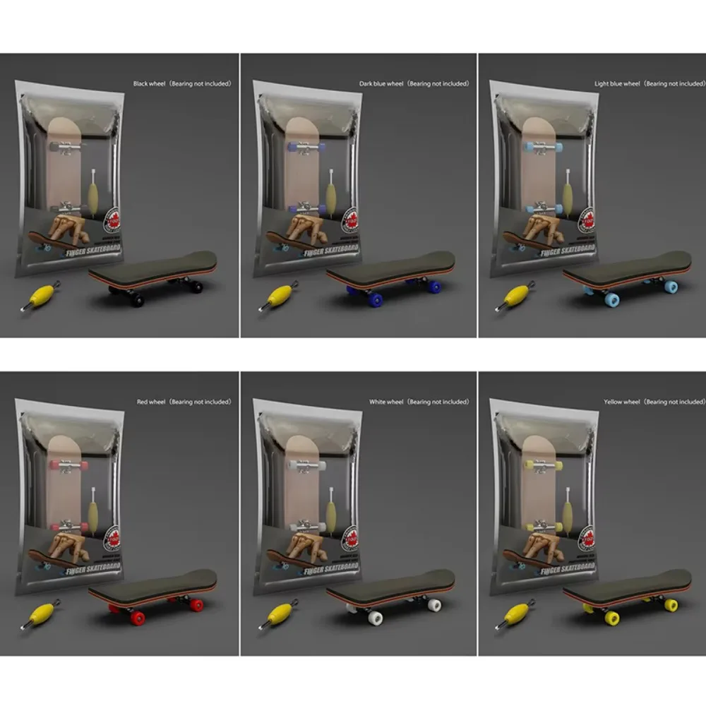 Finger SkateBoard Wooden Fingerboard Toy Professional Stents Finger Skate Set For Kids Children Toy Safe For Children - view 6