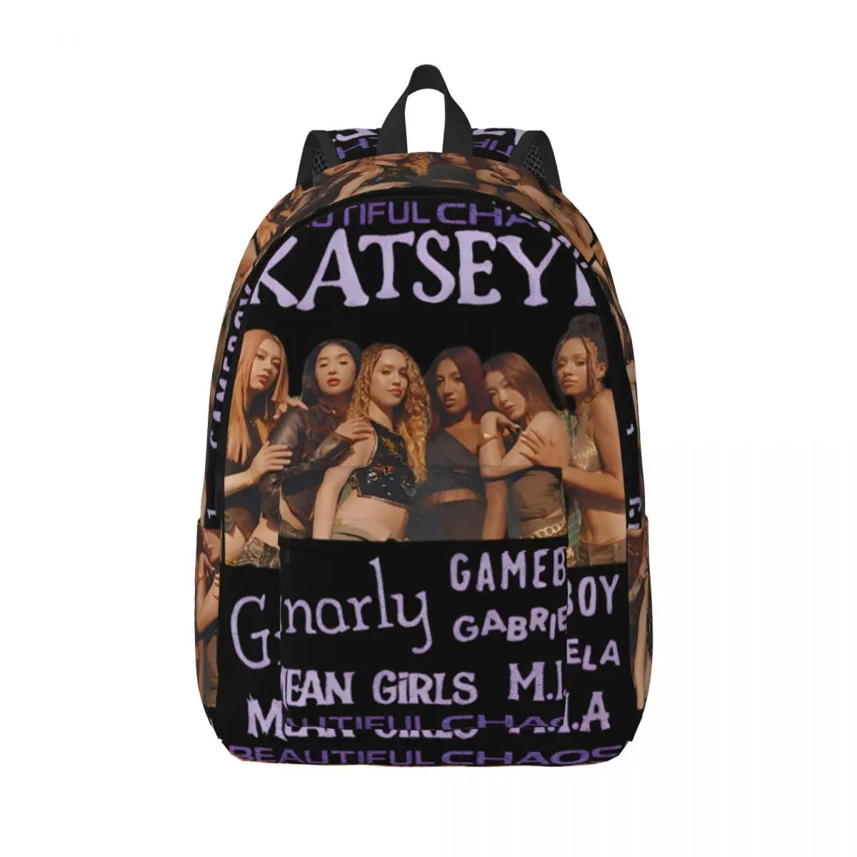 

Katseye Kpop Backpack for Boy Girl Kids Student School Book Bags BEAUTIFUL CHAOS Daypack Kindergarten Primary Bag Sports