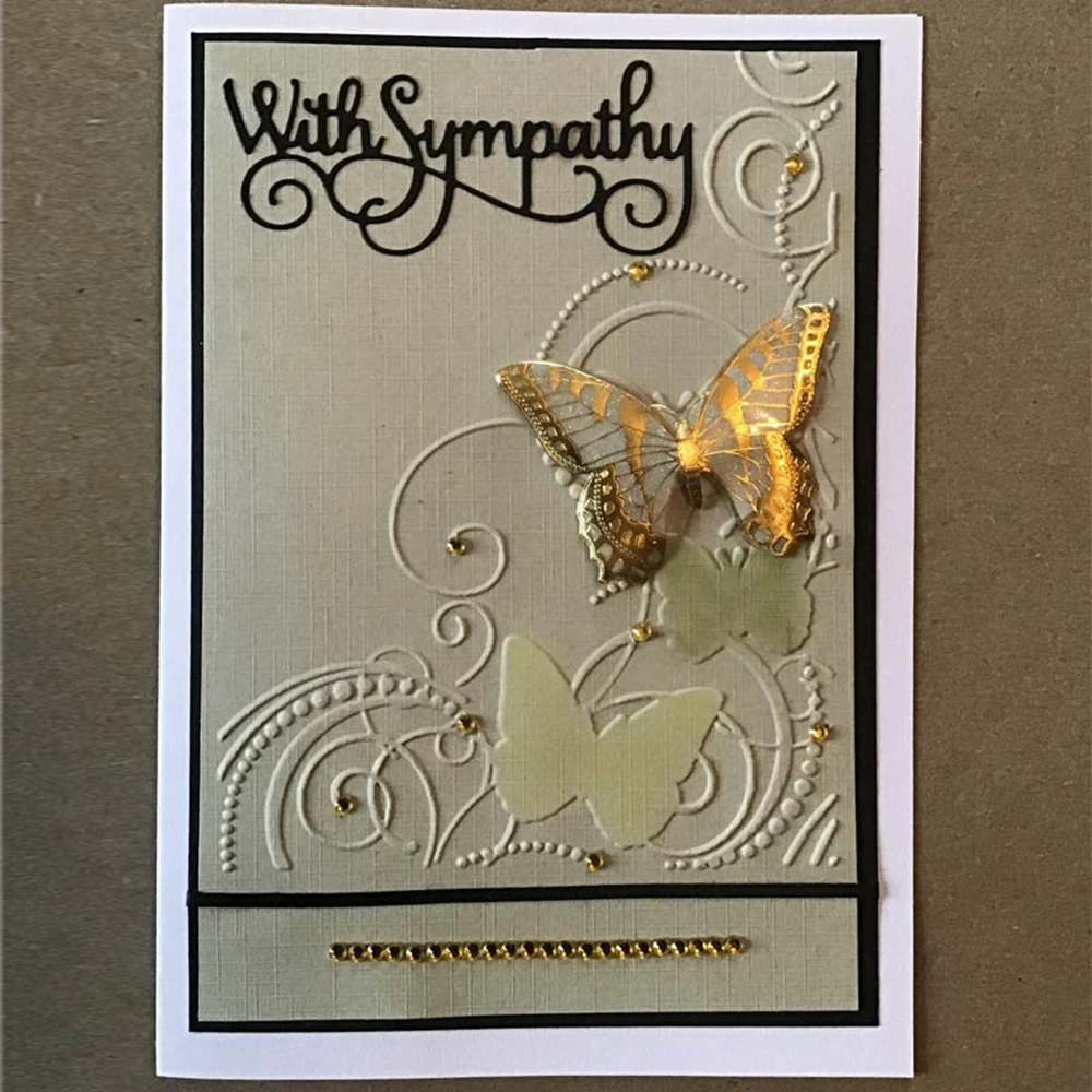 Get Well Soon With Sympathy Sentiments Metal Cutting Dies,Embossing Diecut For DIY Card Making Scrapbooking Crafting Supplies