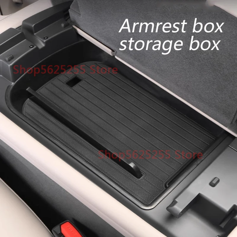 

For NIO ES8 2023 2024 Car central control Armrest box storage box ABS Car Interior Decoration Modification Protective Supplies