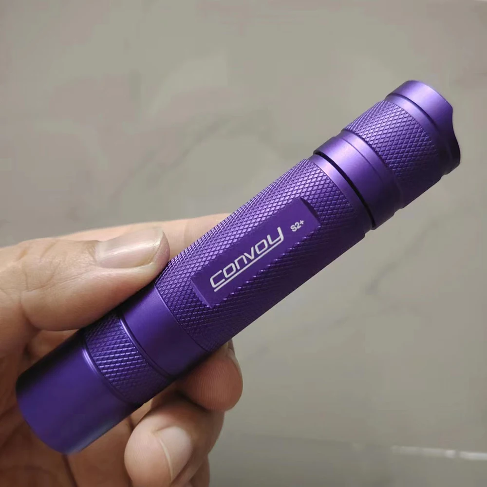 Purple Convoy S2 Plus 519A R9080 Linterna Led Flashlight Torch Flash Light 18650 Fishing Camping Lamp 5A 12 Groups Latarka