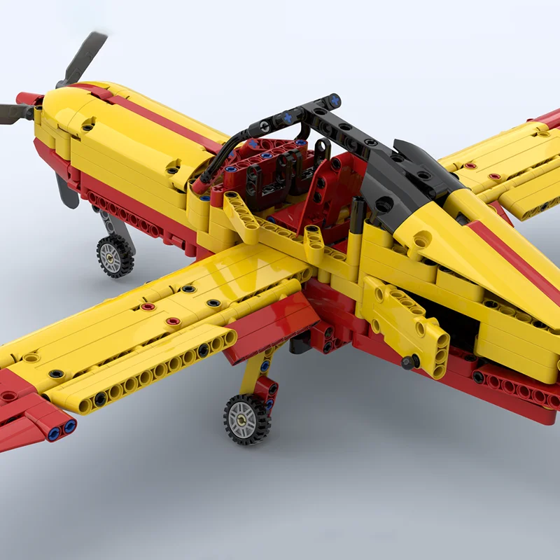 Moc Bausteine Piper PA-32 Technologie Modulare Ziegel Modell Geschenke Weihnachten Spielzeug DIY Sets Montage