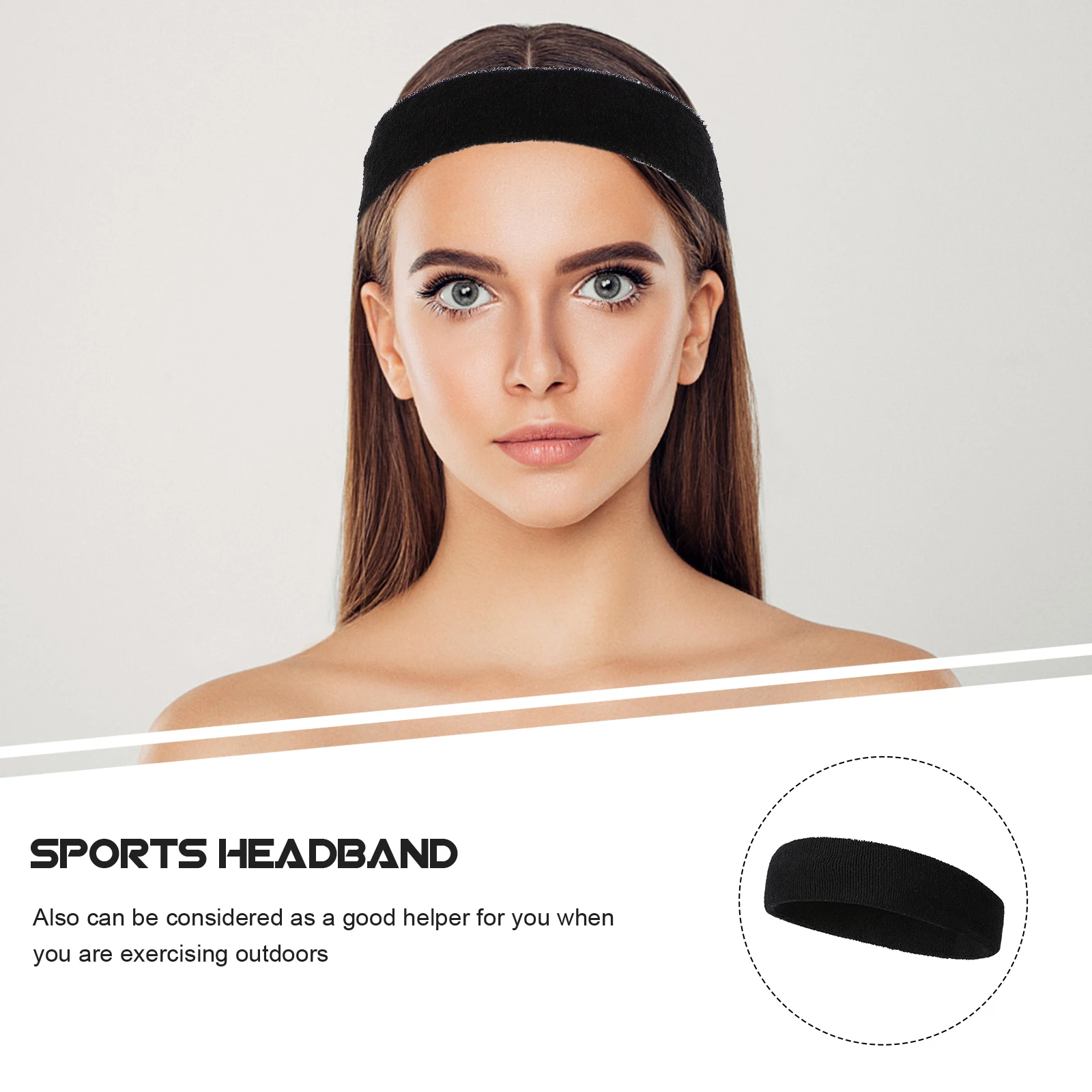 

5 шт., впитывающие пот спортивные повязки на голову, эластичные удобные повязки для волос для фитнеса, йоги, бега, аксессуары, повязка на голову