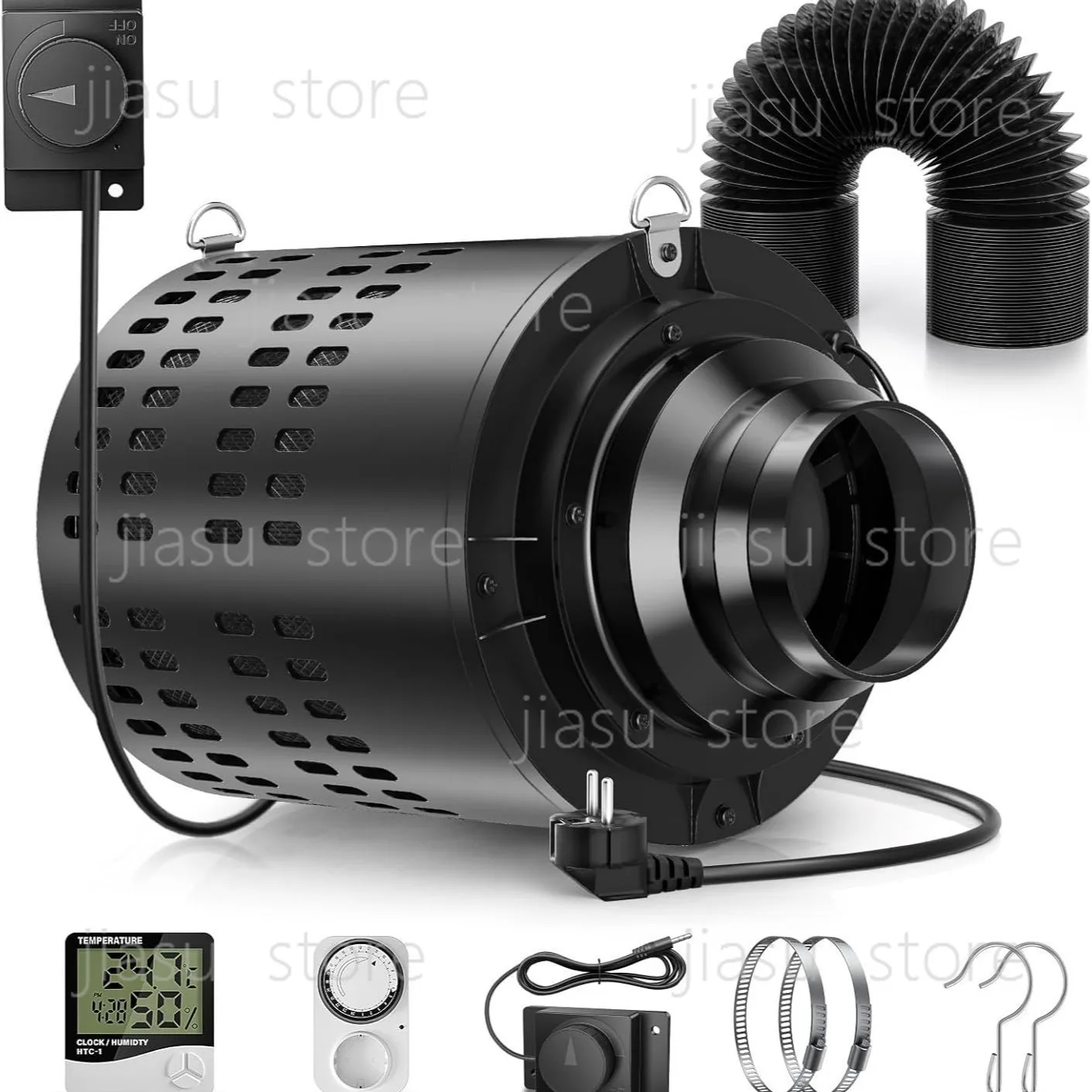 

Intelligent timing speed-regulating AC100-240V pipeline fan activated carbon filter integrated deodorizing and ventilation fan