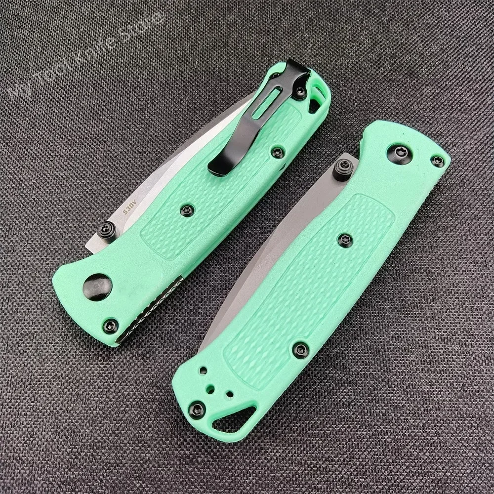 Folding Pocket BM 533 Knife Drop Point Blade Nylon Wave Fibre Handle Camping Survival Hunting Self-defense Outdoor Knives Tools