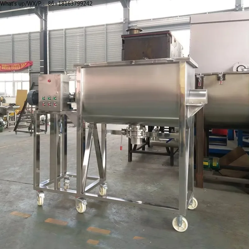 

Flour Paddle Ribbon Horizontal Blender Mixer High Output 1000kg Mixing Machine