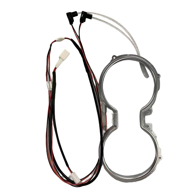 หลอดไฟแอลอีดีสำหรับวางแก้วตรงกลางภายในรถ lampu hias สร้างบรรยากาศแสงสีฟ้าน้ำแข็งสำหรับ Toyota Camry 2018-2022