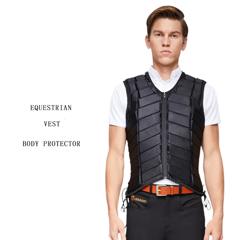 Chaleco ecuestre profesional Unisex, Protector corporal para montar a caballo, deportes al aire libre, equipos Euqine