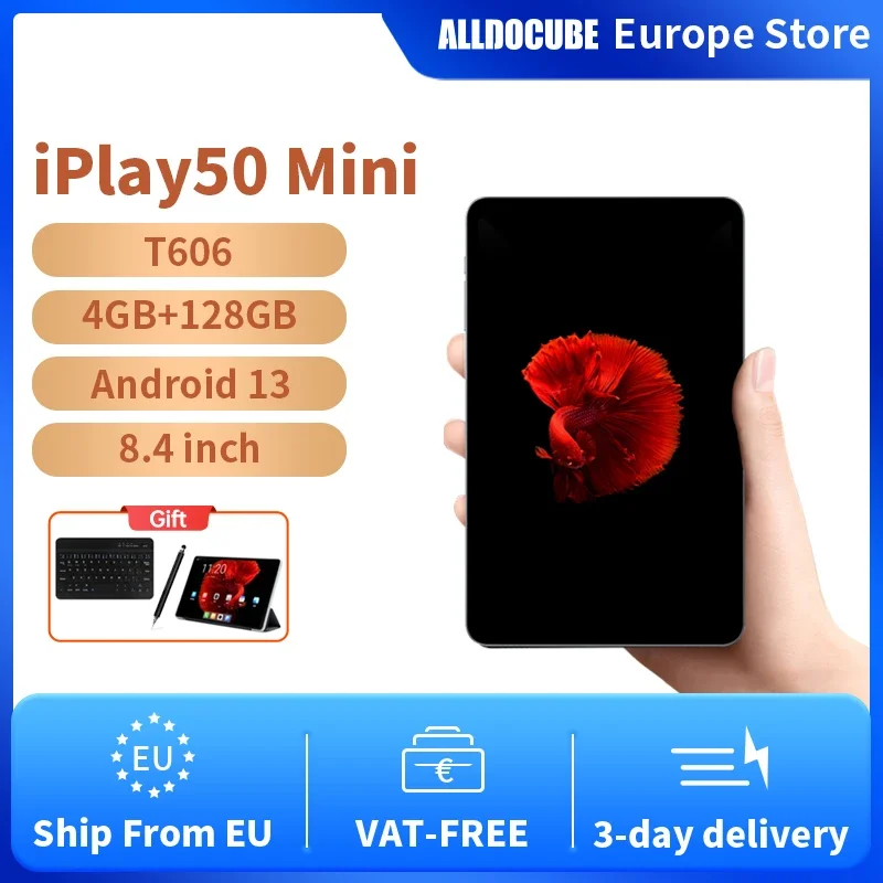 Alldocube iPlay 50 Mini Tablet 8.4inch Tiger T606 Android13 Widevine L1 8GB Virtual Memory+4GB RAM+128GB ROM iPlay50 Mini