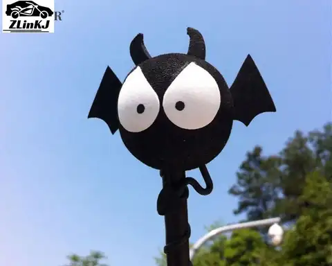 Antenna Balls Lovely Black Big Eyes BAT Decorative Car Antenna Topper Balls