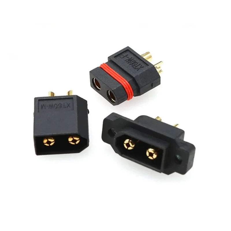 

XT60EW -M/F Lithium Battery waterproof black male and female plug Gold-plating screw hole fixed 3.5mm connector