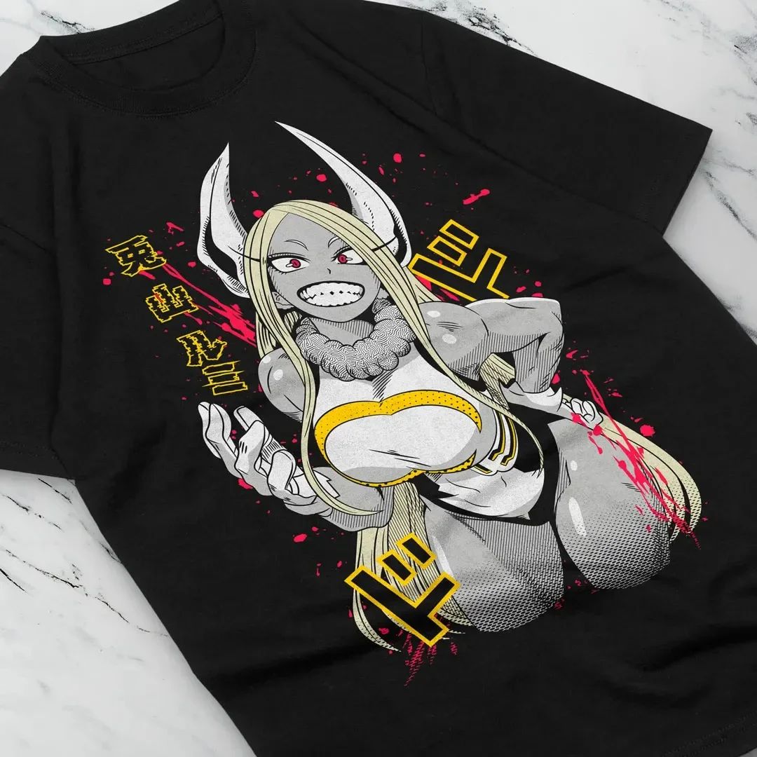 Unisex Rabbit Hero Mirko T-Shirt Rumi Usagiyama Miruko BNHA MHA T-Shirt Alle Größen Grafik-T-Shirts Übergroße Damenbekleidung