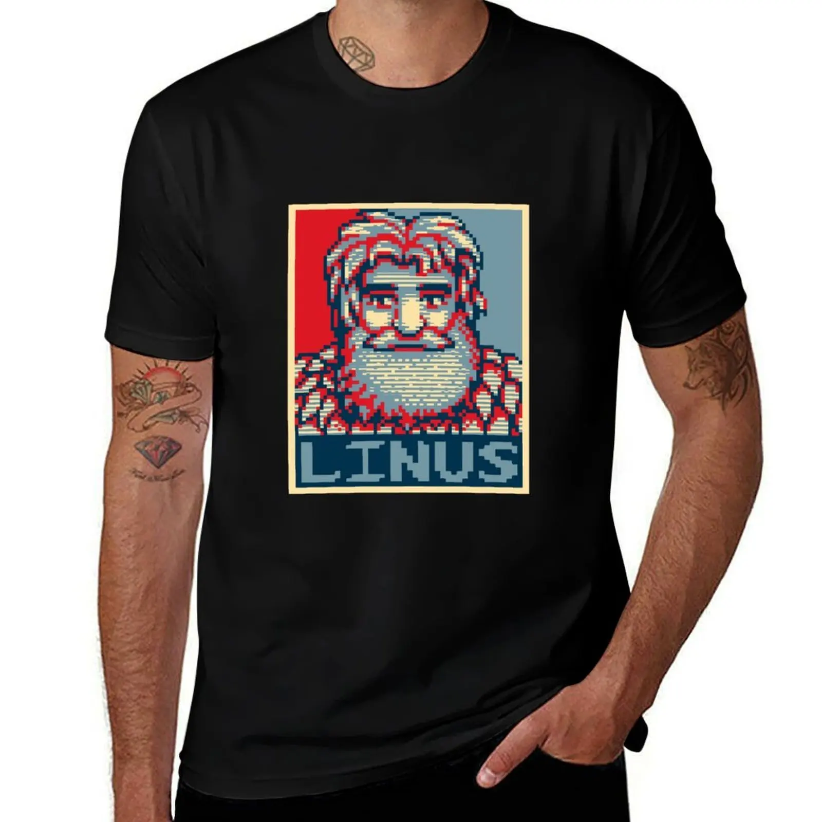 Linus T-Shirt Fashion Letter Print T-Shirt