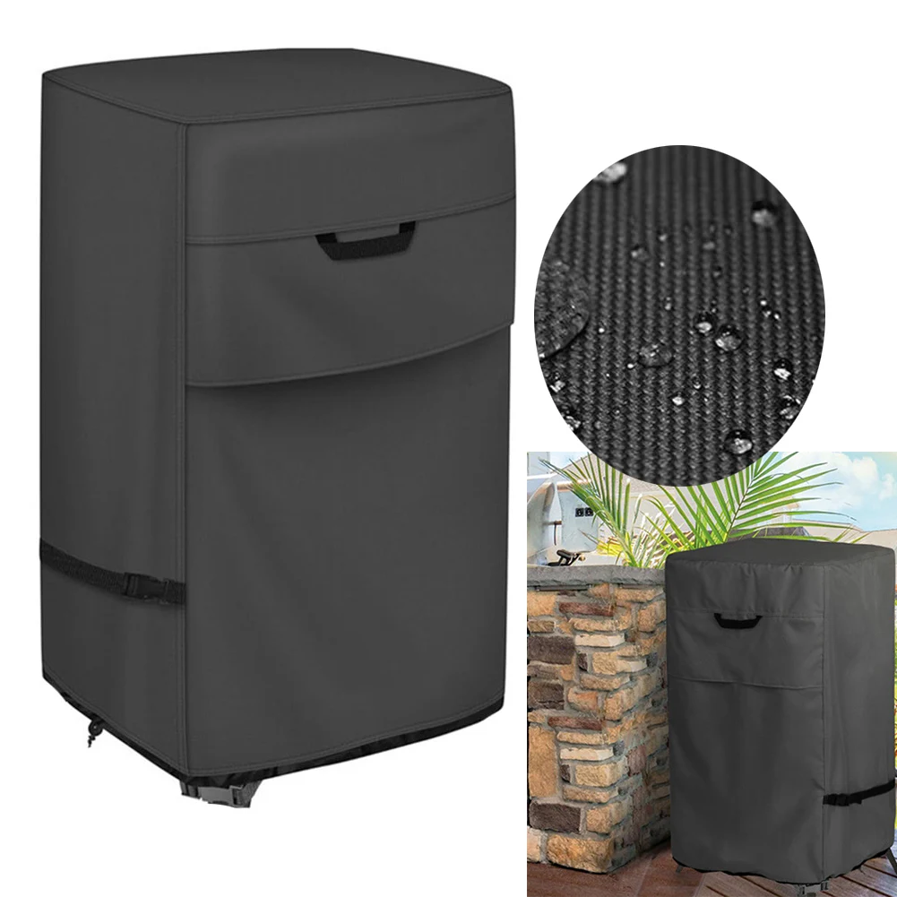 30Inch Electric Smoker- Cover 600D Dust UV Waterproof Vertical Smoker- BBQ Grill Cover For Most Square Gas Propane BBQ Smokers