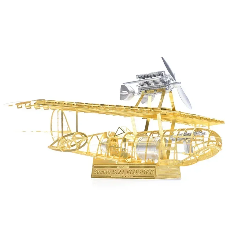 1/48 Miyazaki hayao Savoia S.21 FG1 Seaplane Brass PE Detail Model DIY Puzzle 3D Assembly Metal Structure Model Gift