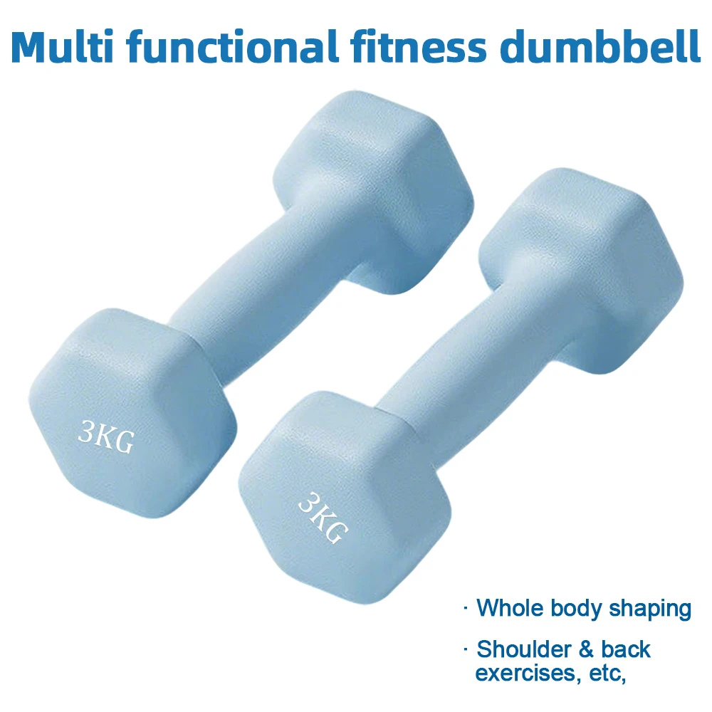 Sechseckige Hanteln für Damen (Paar), mit mattem Finish, geeignet für Indoor-Fitness, Pilates und Ganzkörper-Krafttraining