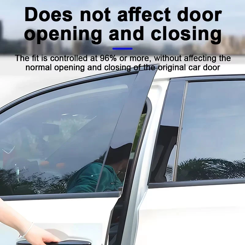 4 قطعة مركز السيارة عمود ملصق ل بكين BJ30 2024 ~ 2026 BAIC B30e الكثبان الرملية نافذة غطاء الكسوة BC عمود آخر الباب ملصق مائي اكسسوارات