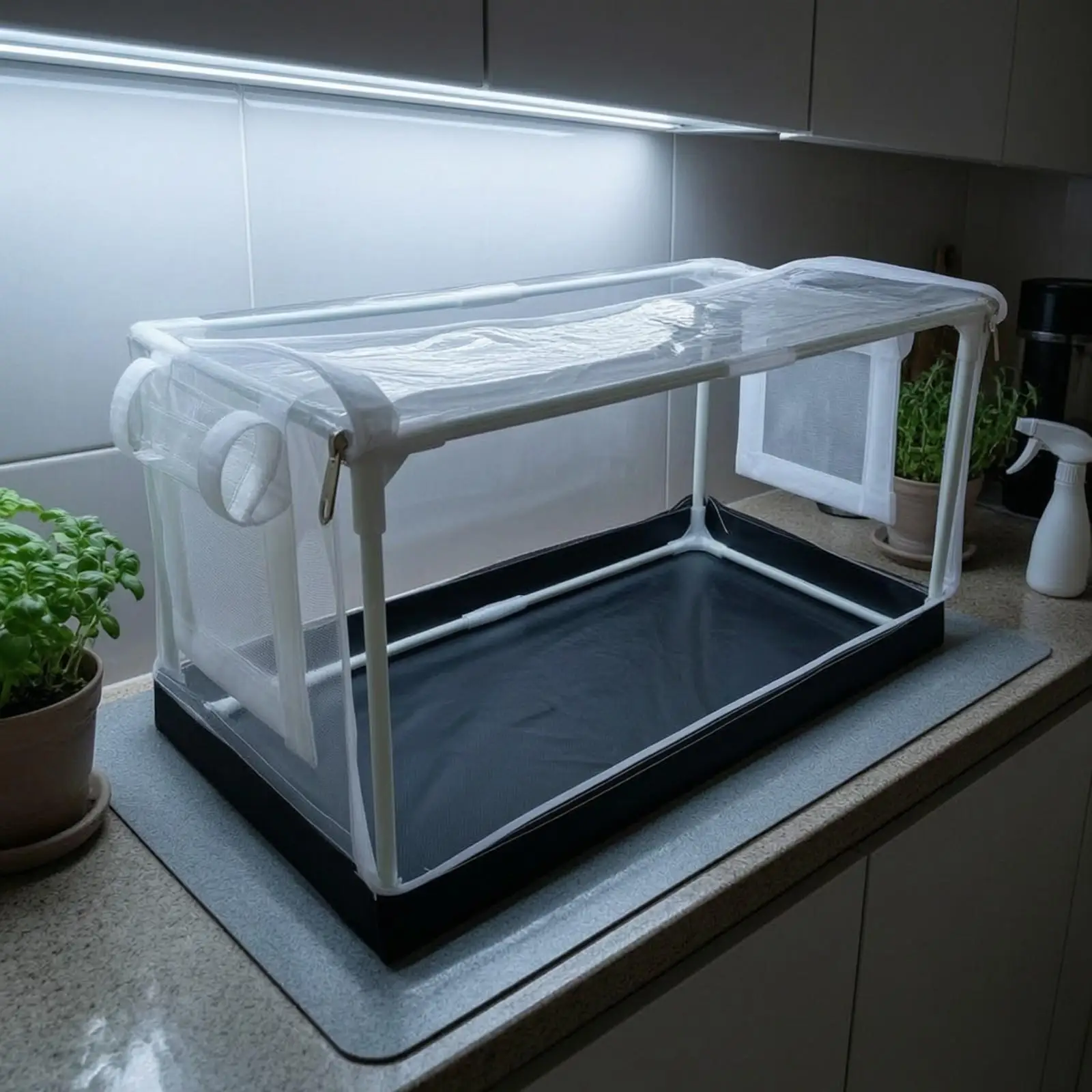 Compact Plant Greenhouse with PVC Cover | Transparent, Ventilated, Mini Greenhouse with PVC Cover, for Patio
