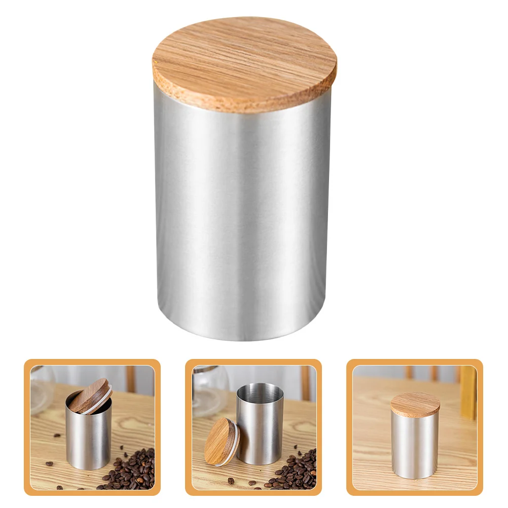

Stainless Steel Storage Canister Household Tea Jar Metal Food Container With Lid For Tea Leaves Grains Nuts Coffee Elegant