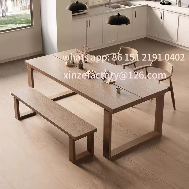 

Customizable Wood Dining Table Log Household Desk