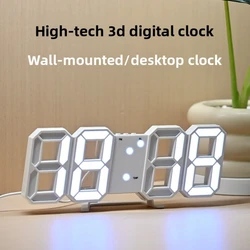 Led Digital Clock Modern Home Decoration Night Light Mode Adjustable Electronic Watch Garden Suitable for Home Wall Art Bedroom