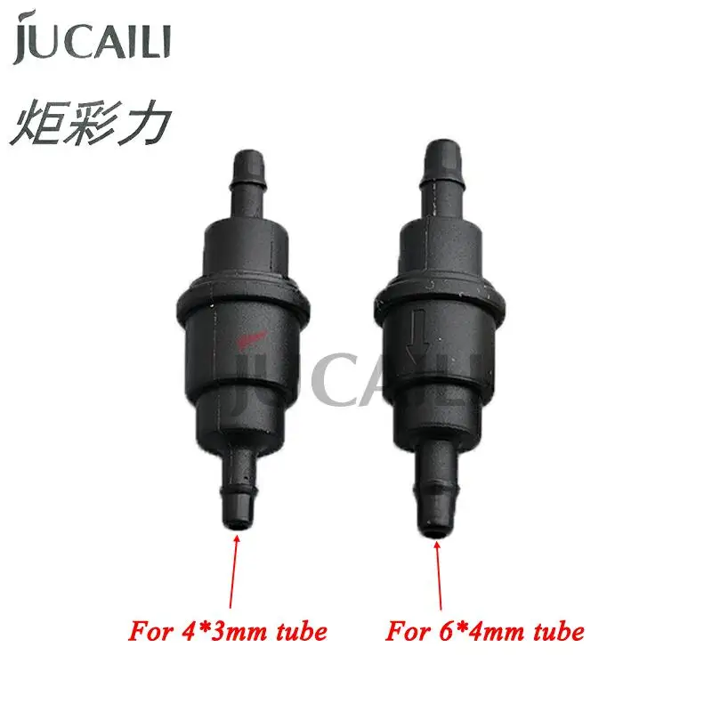 jcl one way ink valve switch para impressora jato de tinta mangueira de tubo plastico sem retorno mutoh roland mimaki galaxy allwin xuli 10 pcs 01