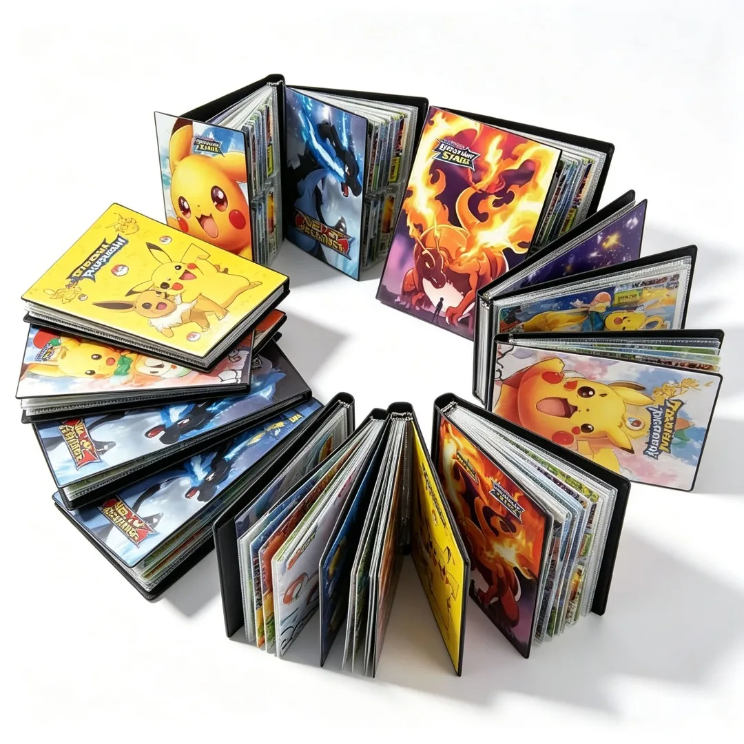 240PCS Pokémon-Kartenalbum, Pokémon-Spiel, Charizard-Kartenalbum, VMAX GX EX-Halter, Sammelordner, Kinder-Spielzeug, Geschenk