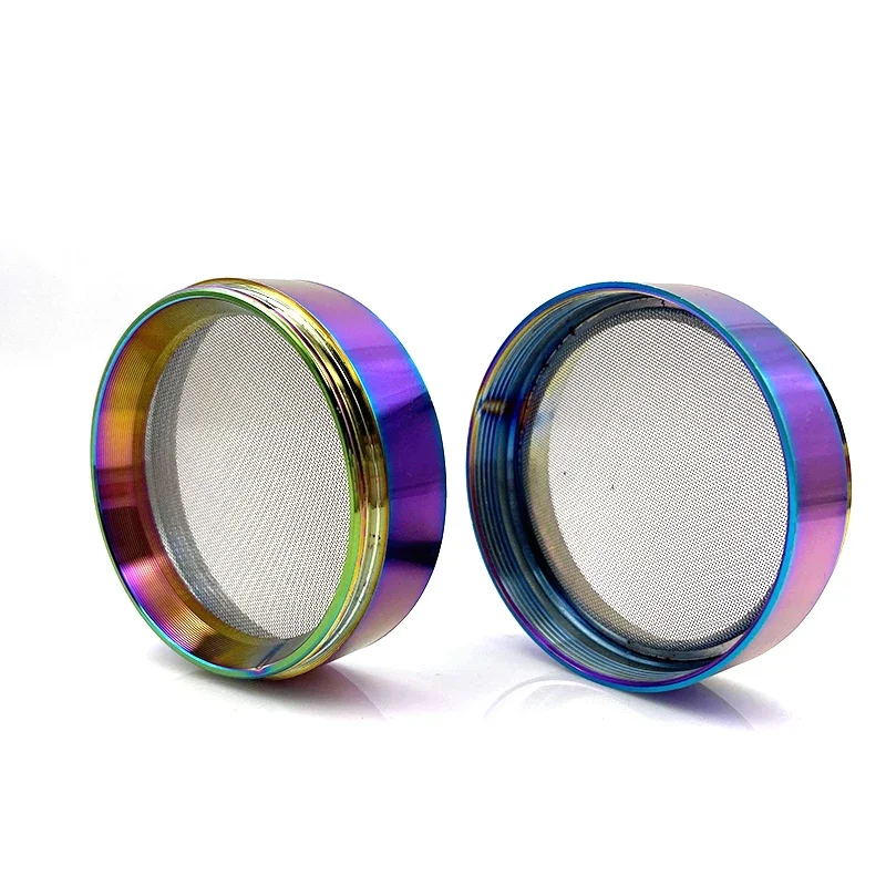 Maze Tobacco Herb Grinder 4 Layers Rainbow Color 52mm 63mm Smoking Metal Kitchen Spice Grinders Gadgets