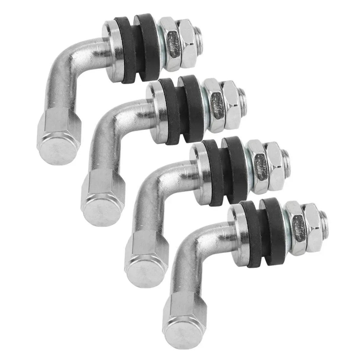 For Car Motorcycle Tyre Replacement Parts High Quality Wheel Valve Stem Caps 4pcs 90 Degree Angle Tire Valve Stems